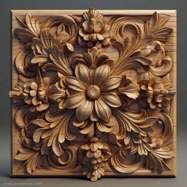 Patterns and decorations stl Domotex 3 3d model
